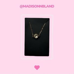 Handcrafted Crystal Pendant Necklace - 24K Gold Plated